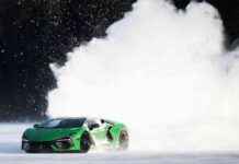 Lamborghini’nin donmuş bir gölde hızla ilerlemesi lamborghininin-donmu-bir-glde-hzla-ilerlemesi